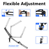 Geekria for Creators Microphone Arm Compatible with Razer Seiren V3 Mini, X, V2 Pro, V2 X, Elite, Mic Boom Arm with Table Flange Mount Adapter, Adjustable Suspension Stand, Desk Mount Holder