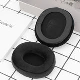 Geekria Comfort Velour Replacement Ear Pads for SONY MDR-7506/ V6/ V7, WH-CH700N/ 710N/ 720N, HyperX Cloud Alpha/ Alpha S/ II/ Flight/ Stinger/ Mix Headphones (Black)