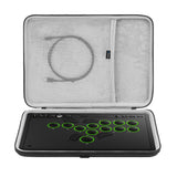 Geekria Hard Shell Travel Carrying Case Compatible with Razer Kitsune / 8BitDo All-Button Arcade Controller (Dark Grey)