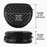 Geekria NOVA Headphones Pouch Compatible with Beats Studio Pro/3, Solo Pro/4 and More Headset, Replacement Protective Travel Carrying Bag with Cable Storage (Black)