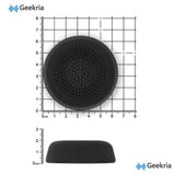 Geekria Comfort Mesh Fabric Replacement Ear Pads for Logitech Zone Wired (981-000871), Zone 750 (981-001229) Headphones ( Not Compatible with Zone Wireless ), Ear Cushions (Black)