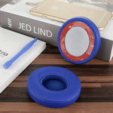 Geekria QuickFit Replacement Ear Pads for Beats Solo3 (A1796), Solo3.0 Wireless On-Ear Headphones Ear Cushions, Headset Earpads, Ear Cups Cover Repair Parts (Deep Blue)