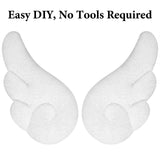 Geekria Angel Wings Decorative for Headphones, Diy Decoration Accessories Easy Install, No Tool Needed ( White/1 Pair )