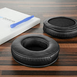 Geekria QuickFit Replacement Ear Pads for Skullcandy Hesh, Hesh 2 Bluetooth Wireless Headphones Ear Cushions, Headset Earpads, Ear Cups Cover Repair Parts (Black)