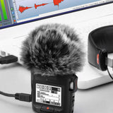 Geekria for Creators Furry Windscreen Compatible with ZOOM H2n, H4n, H4n Pro Handy Recorder, Mic DeadCat Wind Cover Muff, Fluff Cover Windshield, Portable Digital Recorder (Grey / 2 Pack)
