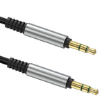 Geekria Braided Nylon Audio Cable Compatible with Beats Solo 4/3, Executive, Pro, Mixr Headphones, 1/8" (3.5mm) to 3.5mm Replacement Stereo Cord (4ft/1.2m)
