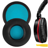 Geekria QuickFit Replacement Ear Pads for SONY MDR-ZX600 Headphones Ear Cushions, Headset Earpads, Ear Cups Cover Repair Parts (Black Blue)