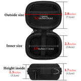Geekria Shield Earbud Case Compatible with JBL Vibe Beam 2, Tune Buds, Replacement Hard Shell Travel Carrying Bag with Carabiner Clip (Black)