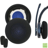 Geekria Comfort Mesh Fabric Replacement Ear Pads for Anker Powerconf H700, H500 Headphones Ear Cushions, Repair Parts ( Fabric Black)