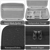 Geekria Action Camera Protective Case Carrying Case, Compatible with DJI Osmo Action 6, 5 Pro, 4, 3 Action Camera, Travel Storage Bag with Cable Storage (Black)