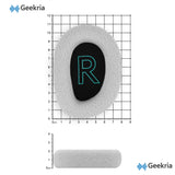 Geekria Comfort Mesh Fabric Replacement Ear Pads for Logitech G522 Lightspeed Wireless Headphones Ear Cushions, Repair Parts (Grey)