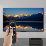 Geekria Protective Case Compatible with Apple TV 4K (3rd Generation) - Lightweight (Anti Slip) Shockproof Silicone Cover (Black)