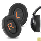Geekria Replacement Ear Pads for QCY H3/ H3 Lite, TOZO HT2 Headphones Ear Cushions, Repair Parts (Black)