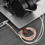 Geekria 4.4mm Balanced Cable Compatible with HIFIMAN SUNDARA, Edition XS, HE 400i/1000V2, Denon AH-D600/D7200, 6N OCC Braided Silver Plated Audio Cord (4.4mm to Dual 3.5mm Male/4.9ft)