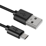 Geekria Micro-USB Headphones Short Charger Cable Compatible with AfterShokz Shokz AS650, AS650SG, AS650CR, USB to Micro-USB Replacement Power Charging Cord (1 ft / 30 cm)