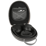 Geekria Shield Headphones Case Compatible with Sony WH-1000XM4, WH-1000XM3, WH-CH720n, Replacement Protective Hard Shell Carrying Bag with Cable Storage (Microfiber Grey)