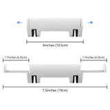 Geekria Headset Holder Double Stretched Compatible with PS5 Console, Playstation 5, Headphone Hanger Stand with Supporting Bar, No Screws, No Tape (White)