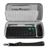Geekria Audio Interface Carrying Case, Compatible with RØDE RØDECaster Video, EVA Hard Shell Portable Travel Bag (Dark Gray)