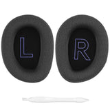Geekria Comfort Mesh Fabric Replacement Ear Pads Compatible with Logitech G 522 Lightspeed Wireless Headphones Ear Cushions, Repair Parts (Black Flowery Gray)