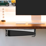 Geekria Under Desk Mount Compatible with PS5 Pro/PlayStation 5/5 Slim Disc & Digital Edition Console, More Game Consoles, Aluminum Alloy Holder for Gaming Accessories (Black)