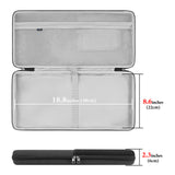 Geekria Keyboard and Mouse Combo Hard Shell Case, Compatible with Logitech G613 / MK540 / MK850 / MK335 / Signature MK650, EVA Travel Carrying Bag (Dark Grey)