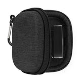 Geekria Shield Case for Guitar Tuner, Portable Cover Travel Bag, Hard Shell Tuner Storage Case with Space for Pick Holder (Black)