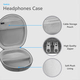Geekria Shield Headphones Case Compatible with Bose QC Ultra II, QuietComfort, QC Ultra/45/35/25/SE, 700 and More, Replacement Hard Shell Travel Carrying Bag with Cable Storage (Dark Grey)