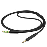 Geekria Audio Cable with Mic Compatible with Bose QuietComfort Ultra/SE/45/35II/35/700 Headphones, 3.5mm to 2.5mm Replacement Stereo Cord with Inline Microphone (4 ft / 1.2 m)