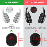 Geekria QuickFit Replacement Ear Pads for Edifier W800BT (FCC ID:Z9G-EDF41), K815, W808BT Headphones Ear Cushions, Headset Earpads, Ear Cups Cover Repair Parts (Grey)