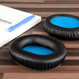 Geekria QuickFit Replacement Ear Pads for Sennheiser HD8 DJ, HD6 Mix, HD7 DJ Headphones Ear Cushions, Repair Parts (Black)