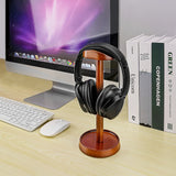 Geekria Wooden Headphones Stand for Over-Ear Headphones, Gaming Headset Holder, Desk Display Hanger with Storage Base Compatible with Sennheiser, Bose, Beats, Razer, HyperX, Sony (Walnut)