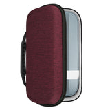 Geekria Shield Speaker Case Compatible with Bose SoundLink Flex 2 Bluetooth, Replacement Hard Shell Carrying Bag with Cable Storage (Claret-Red)