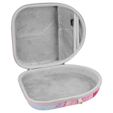 Geekria NOVA Headphones Case for Over-Ear Headphones, Replacement Hard Shell Travel Carrying Bag with Cable Storage Compatible with Soundcore, JBL, Bang&Olufsen, Sony (Pink Marble)
