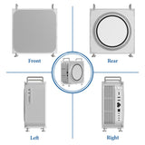 Geekria Chassis Stand, Compatible with Apple Mac Studio for M1/M2/M4 Max, M1/M2/M3 Ultra. Acrylic Computer Case Holder, Mount, Desktop Accessories, Optimized Heat Dissipation (Frosted)