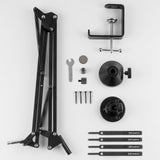 Geekria for Creators Microphone Arm Compatible with Blue Yeti, Yeti X, Yeti Pro, Snowball ICE, G Yeti GX, Mic Boom Arm with Table Flange Mount Adapter, Suspension Stand, Desk Mount Holder