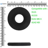 Geekria Comfort Velour Replacement Ear Pads for AKG K121, K121S, K141 MK II, K142 HD Headphones Ear Cushions, Headset Earpads, Ear Cups Cover Repair Parts (Black)
