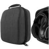 Geekria Shield Case for Large-Sized Over-Ear Headphones, Compatible with Sennheiser HD 660s, HD 599 SE, Replacement Protective Hard Shell Travel Carrying Bag with Cable Storage (Dark Grey)