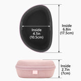 Geekria NOVA Headphone Case Compatible with Beats Solo 4/3/2, Solo Pro, Replacement Hard Shell Travel Carrying Bag with Cable Storage (Pink Marble)