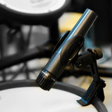 Geekria for Creators Drum Rim Microphone Clip, Universal Microphone Clamp Compatible with Shure BETA 52A, Adjustable Drum Mic Clips, Shockproof Musical Instrument Supplies (Black / 2 Pack)