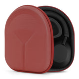 Geekria Shield Headphones Case Compatible with Sony WH-XB910N, WH-CH720N, WH-1000XM5, WH-1000XM4, WH-ULT900N, Replacement Hard Shell Travel Carrying Bag with Cable Storage (Red)