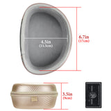 Geekria Shield Headphone Case Compatible with Beats Solo 4/3/2/HD, Replacement Hard Shell Travel Carrying Bag with Cable Storage (Gold)