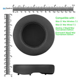 Geekria QuickFit Replacement Ear Pads for Razer Man O' War 7.1 Wireless / Wired, Destiny 2 / Overwatch Tournament Edition Gaming Headphones Ear Cushions, Ear Cups Cover Repair Parts (Black)