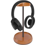 Geekria Headphone Stand for Desk, Walnut Wood & Aluminum Headset Holder with Storage Base, Gaming Headphone Stand Compatible with Sony Bose Sennheiser(Walnut)