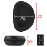 Geekria Shield Headphones Case Compatible with Beats Solo 4/3/2/Pro, Replacement Hard Shell Travel Carrying Bag with Cable Storage (Black)