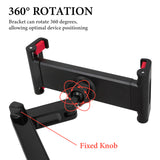 Geekria Car Headrest Mount Compatible with Nintendo Switch, OLED, Lite and Other Mini Tablets, Game Accessories Adjustable Universal Holder for Car Backseat (Red)