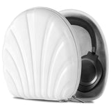 Geekria PRO Rugged Headphones Case Compatible with JBL TUNE 770/760/750NC/720BT, Live770NC, Hard Shell, Durable, Multi-Layer Protection Travel Carrying Bag (White)