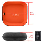 Geekria Shield Headphones Case Compatible with AirPods Max Headphones, Replacement Hard Shell Travel Carrying Bag with Cable Storage (Dark Gray) (Compatible with Smart Case)