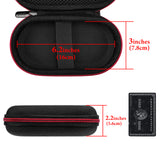Geekria Carrying Case Compatible with 8Bitdo NEOGEO, M30, SN30 Pro Wireless Bluetooth Controller, Hard Shell Travel Case, Durable Storage Bag (Black and Red)