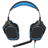 Geekria Mesh Fabric Headband Pad Compatible with Logitech G930, G430, F450 Headphones Replacement Band, Headset Head Top Cushion Cover Repair Part (Blue).