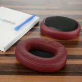 Geekria QuickFit Replacement Ear Pads for Skullcandy CrusherWireless/CrusherEVO/CrusherANC, Hesh3/HeshEVO/HeshANC, Venue ANC Headphones, Repair Parts (Deep Red)